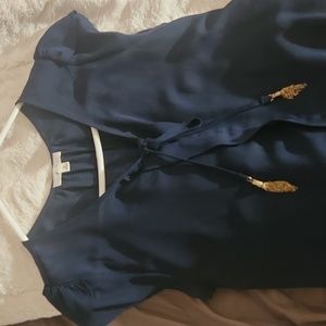 Navy Blue Blouse